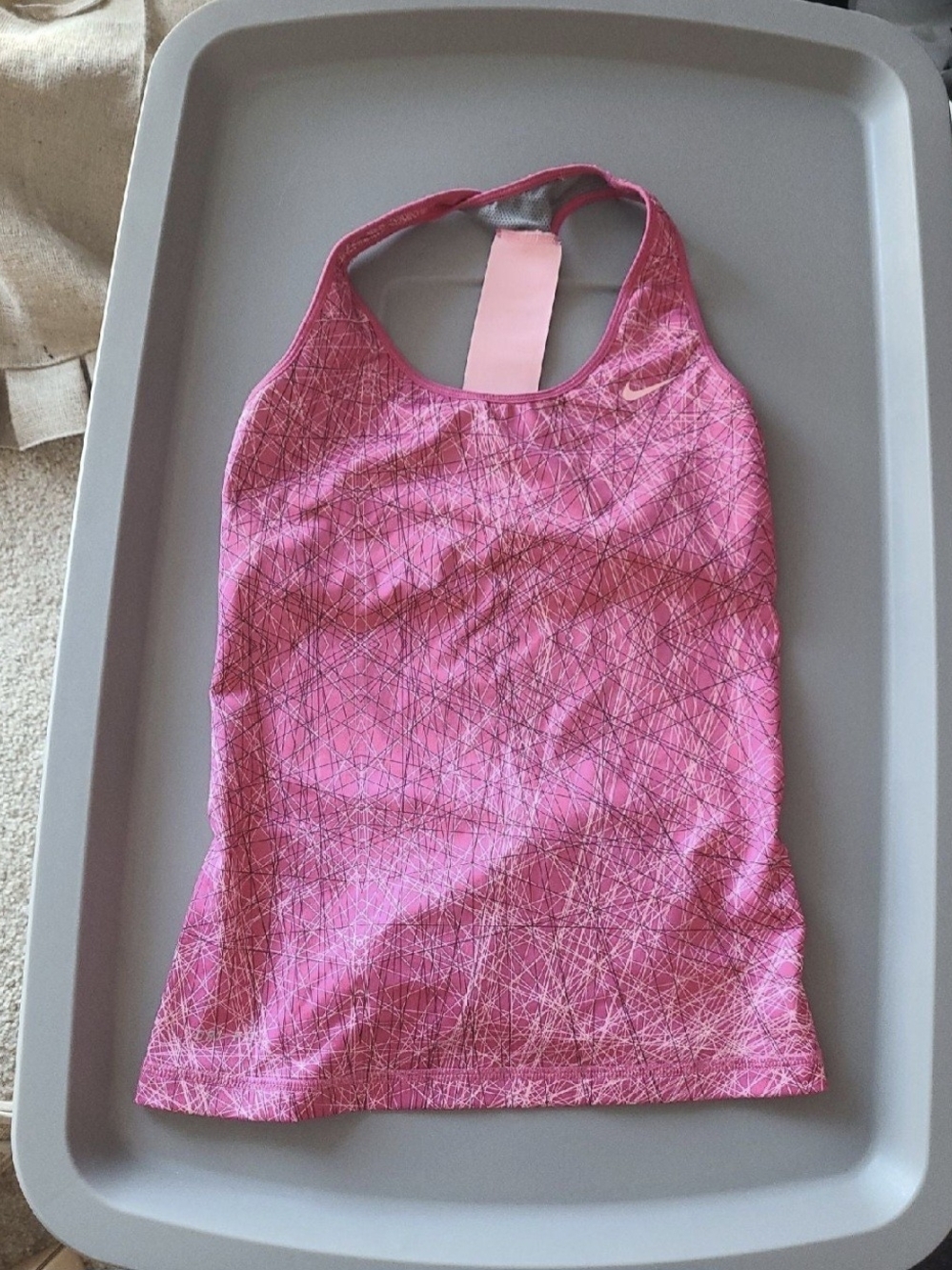 Nike Pink Racerback Athletic Tank Top
